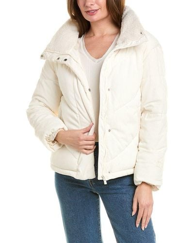Hurley Fairsky Quilted Corduroy Puffer Jacket - White