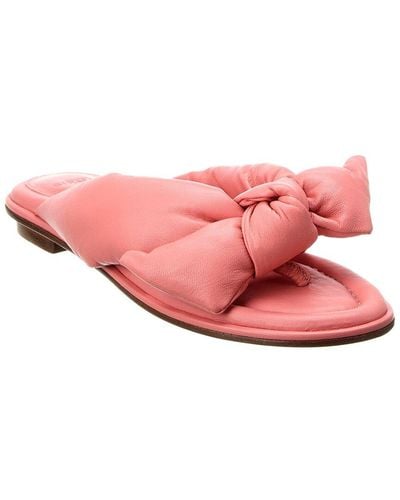 Alexandre Birman Soft Clarita Leather Sandal - Pink
