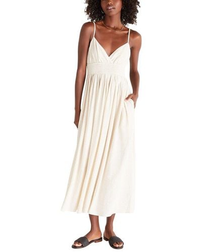 Z Supply Charm Linen-blend Midi Dress - White