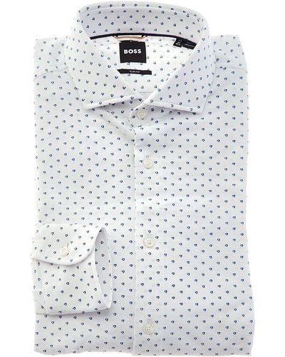 BOSS by HUGO BOSS Hal Slim Fit Dress Shirt - White