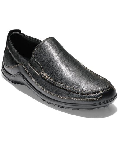 Cole Haan Tucker Venetian Leather Loafer - Black