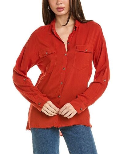 XCVI Wearables Whitson Shirt - Red