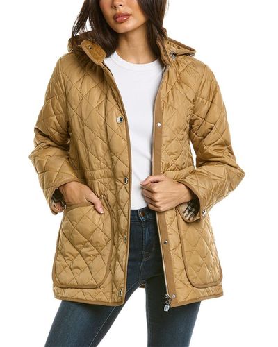Burberry Diamond Quilted Jacket - Natural