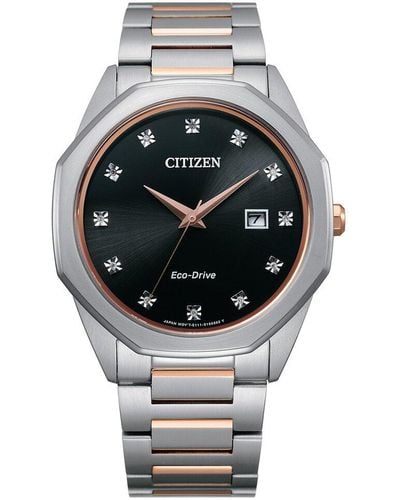 Citizen Corso Diamond Eco-drive Diamond Watch - Gray