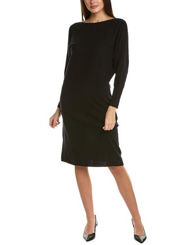 Sofiacashmere Off-the-shoulder Cashmere Dress - Black