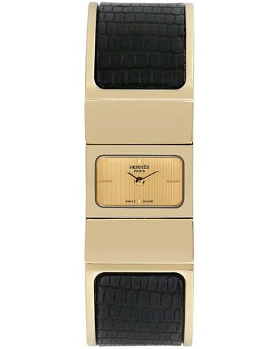 Hermès Loquet Bangle Watch, Circa 2000S (Authentic Pre-Owned) - Black