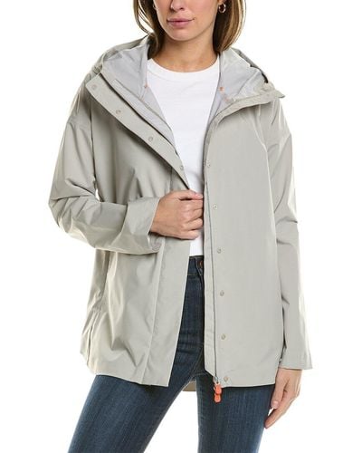 Save The Duck Miley Short Rain Jacket - Gray