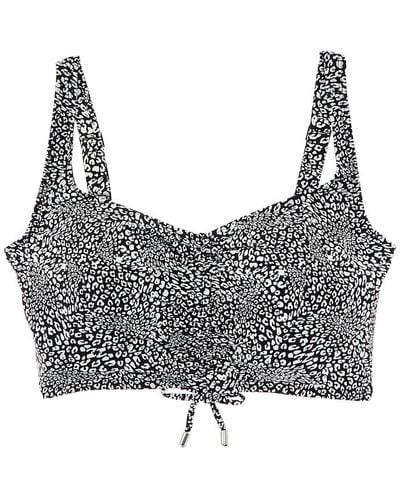 Coco Reef Elevate Shirred Underwire Bikini Top - Grey