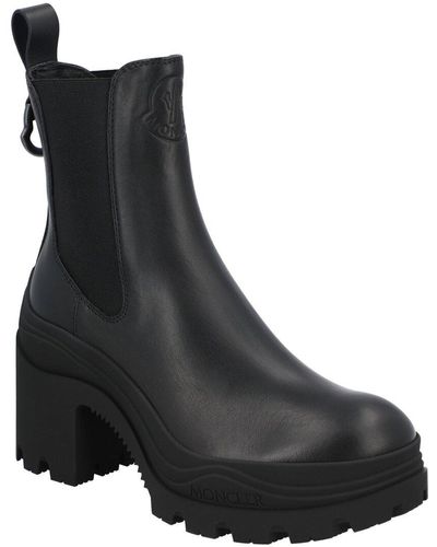 Moncler Envile Leather Chelsea Boot - Black