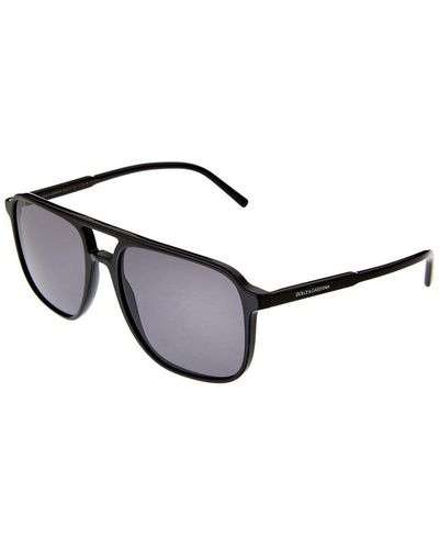 Dolce & Gabbana 58mm Polarized Sunglasses - Black