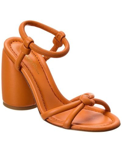Gianvito Rossi 95 Leather Sandal - Orange