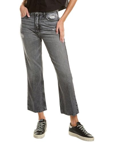 FRAME Le High N' Tight Mini Bootcut Crop Jeans - Gray