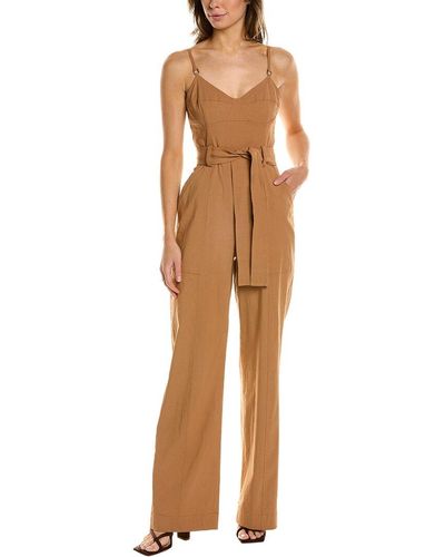 A.L.C. Mila Linen-blend Jumpsuit - Natural