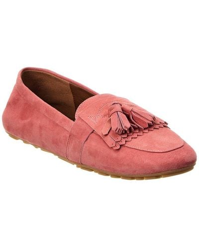 Aquatalia Quinna Weatherproof Leather Loafer - Pink