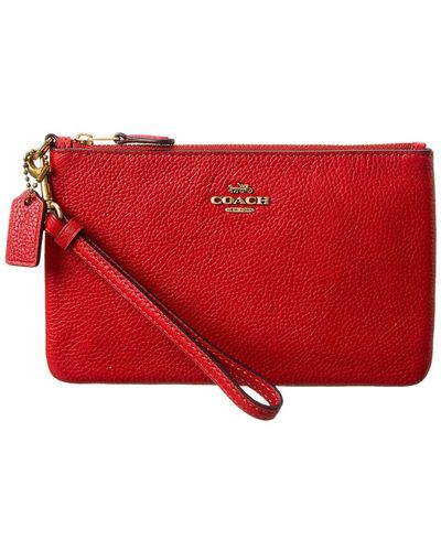 Vintage Coach 9138 Red Leather Crossbody Handbag... - Depop