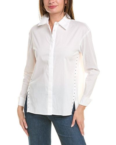 Anne Klein Button-down Shirt - White