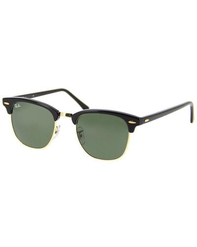 Ray-Ban Rb3016 Clubmaster Arista 49mm Sunglasses - Green
