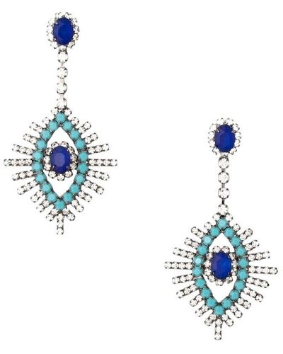 Elizabeth Cole Dangle Earrings - Blue