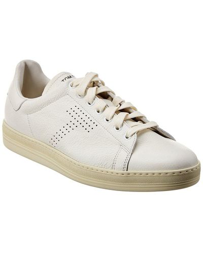 Tom Ford Warwick Leather Sneaker - White
