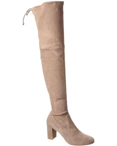 Stuart Weitzman Sofia City 75 Suede Over-the-knee Boot - Brown