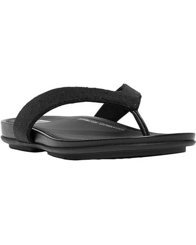 Fitflop Gracie Leather-trim Sandal - Black