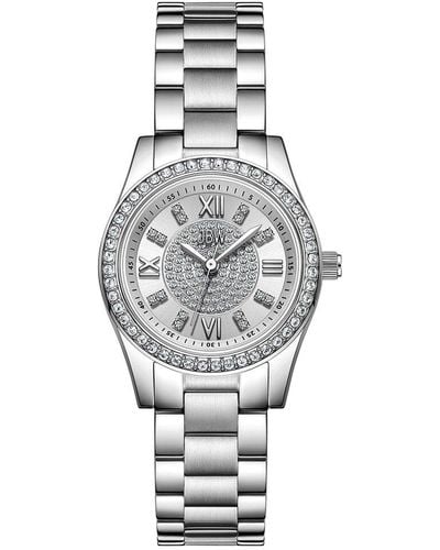 JBW Unisex Mondrian 28 Diamond Watch - Gray