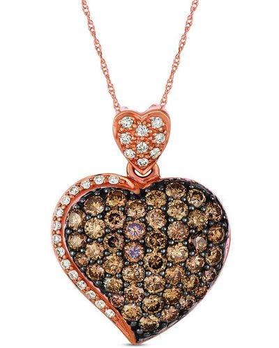 Le Vian Le Vian Grand Sample Sale 14k Strawberry Gold 2.06 Ct. Tw. Diamond Necklace - Metallic