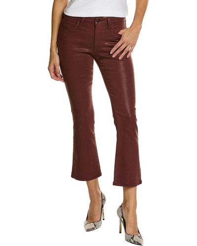 Joe's Jeans Marsala Coated Mid-rise Crop Bootcut Jean - Red