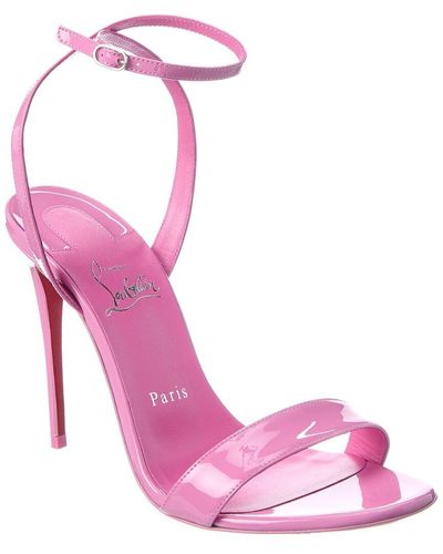 Christian Louboutin Loubigirl 100 Patent Sandal - Pink