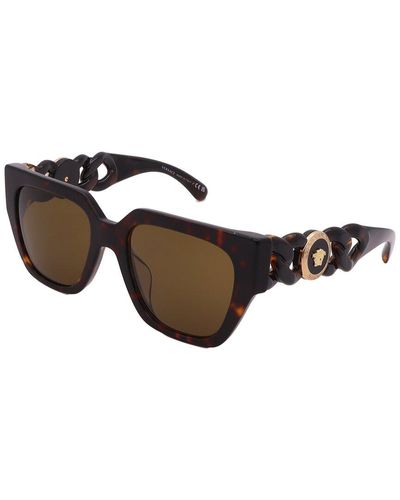 Versace Unisex Ve4409f 53mm Ve4409f Unisex Sunglasses - Black
