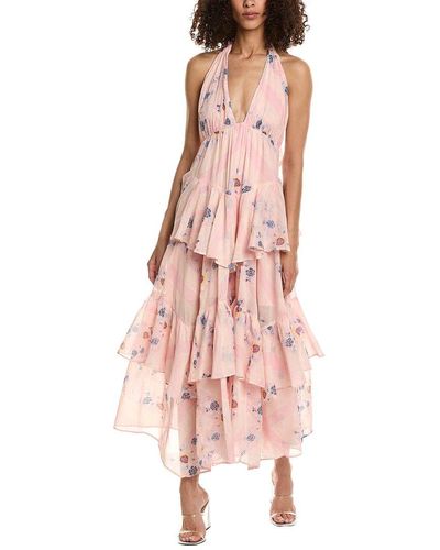 Free People Stop Time Maxi Dress - Pink
