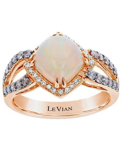Le Vian 14k Strawberry Gold® 1.61 Ct. Tw. Diamond & Opal Ring - White