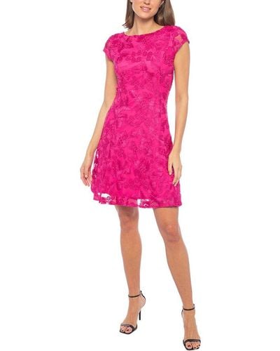 Marina Embellished Mini Dress - Pink