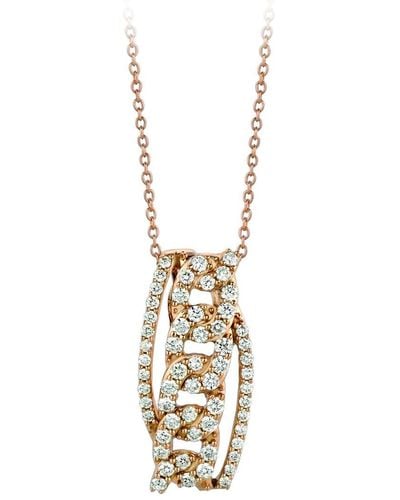 Le Vian Le Vian 14k Strawberry Gold 0.74 Ct. Tw. Diamond Necklace - Metallic