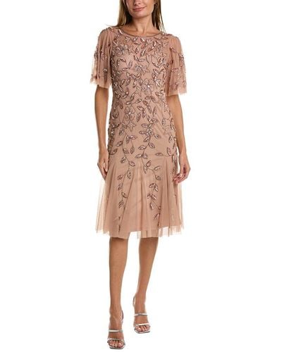 Adrianna Papell Cocktail Dress - Natural