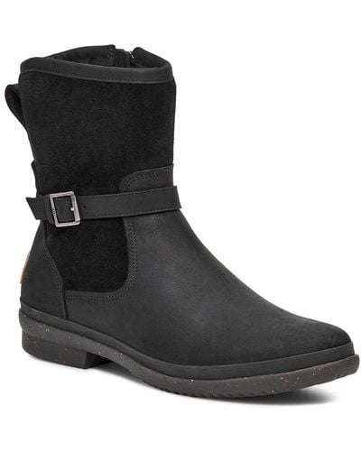 UGG Zemira Leather & Suede Boot - Black