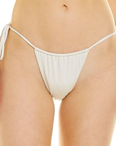Monica Hansen Beachwear String Bikini Bottom - White