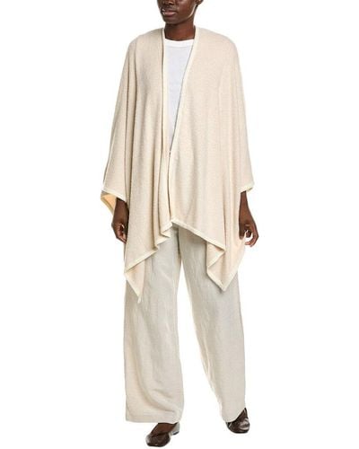 Barefoot Dreams Cozy Chic Light Bordered Wrap - Natural