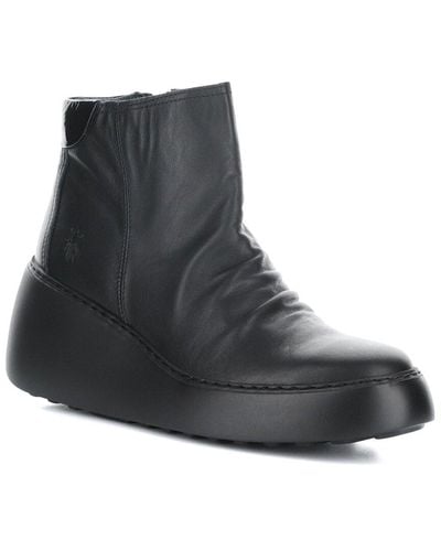Fly London Dabe Leather Boot - Black