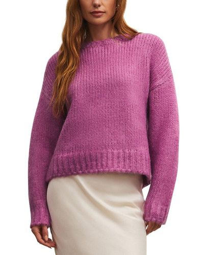 Z Supply Etoile Sweater - Purple