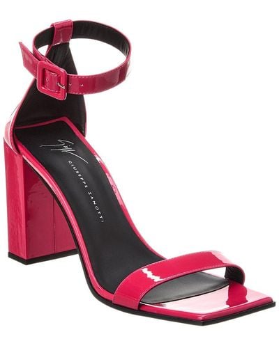 Giuseppe Zanotti Shangay 85 Patent Sandal - Pink