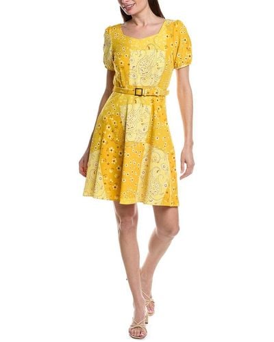 Nanette Lepore Nolita Stretch Sheath Dress - Yellow