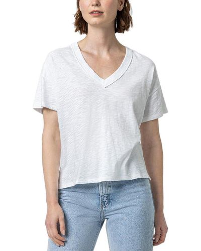 Lilla P Boxy V-neck T-shirt - White