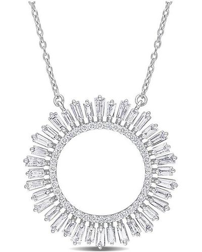 Rina Limor 14k 1.26 Ct. Tw. Diamond Sunburst Necklace - Metallic