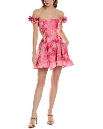Bardot Cupid A-line Dress - Red