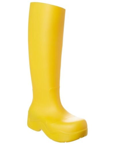 Bottega Veneta The Puddle High Rubber Boot - Yellow