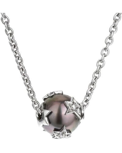 Chanel 18K 0.25 Ct. Tw. Diamond Necklace (Authentic Pre-Owned) - Metallic
