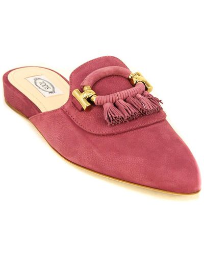 Tod's Tod’S Wedge Suede Slip-On - Pink