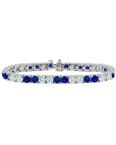 Diana M. Jewels Fine Jewelry 18k 12.20 Ct. Tw. Diamond & Sapphire Bracelet - Blue