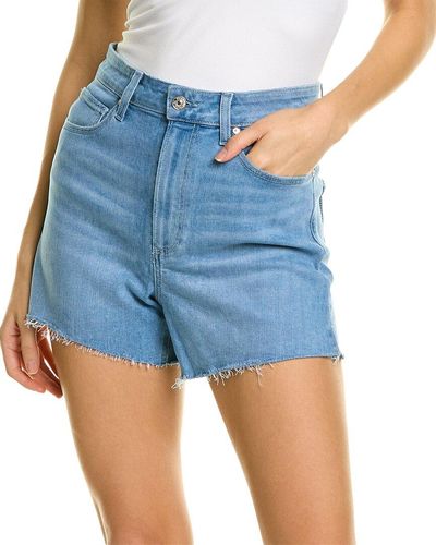 PAIGE Dani Short Raw Hem Short - Blue